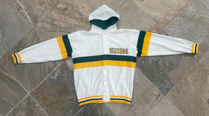 Vintage Cleveland State Vikings Sand Knit Game Worn Basketball Warm Up College Jacket, Size 44