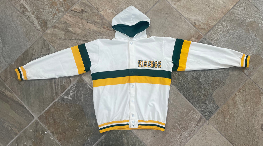 Vintage Cleveland State Vikings Sand Knit Game Worn Basketball Warm Up College Jacket, Size 44