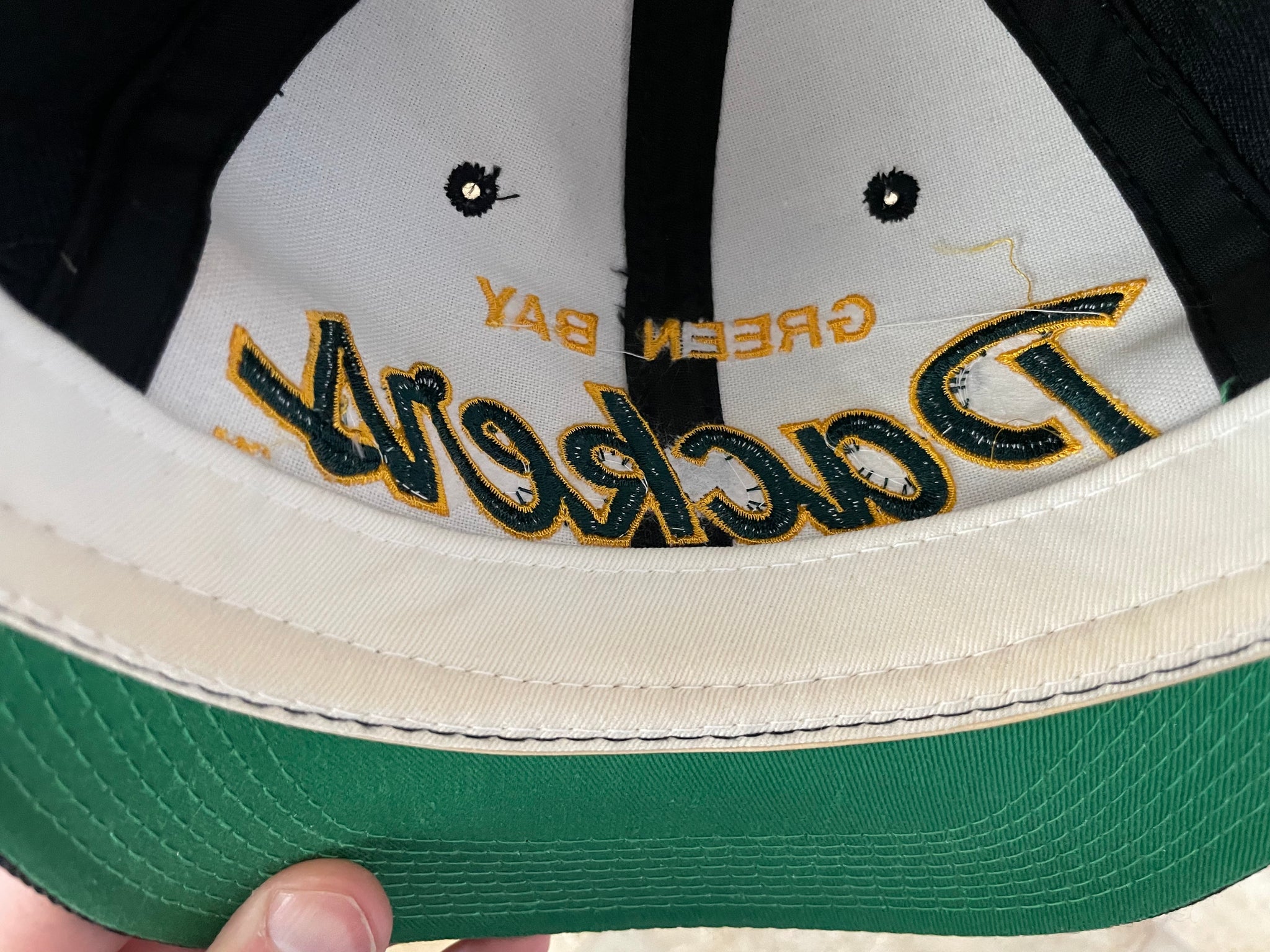 Vintage Green Bay Packers Sports Specialties Script Snapback