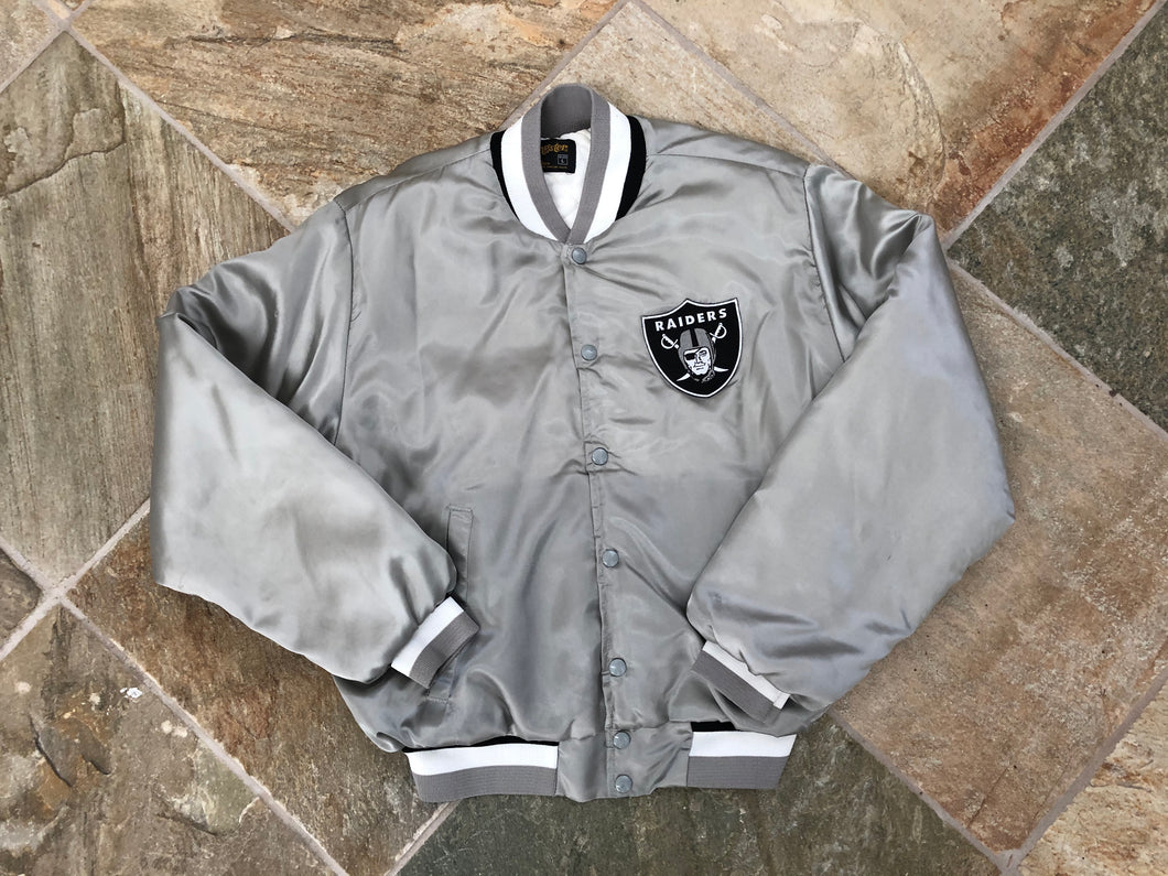 Vintage Oakland Raiders Swingster Satin Football Jacket, Size Large