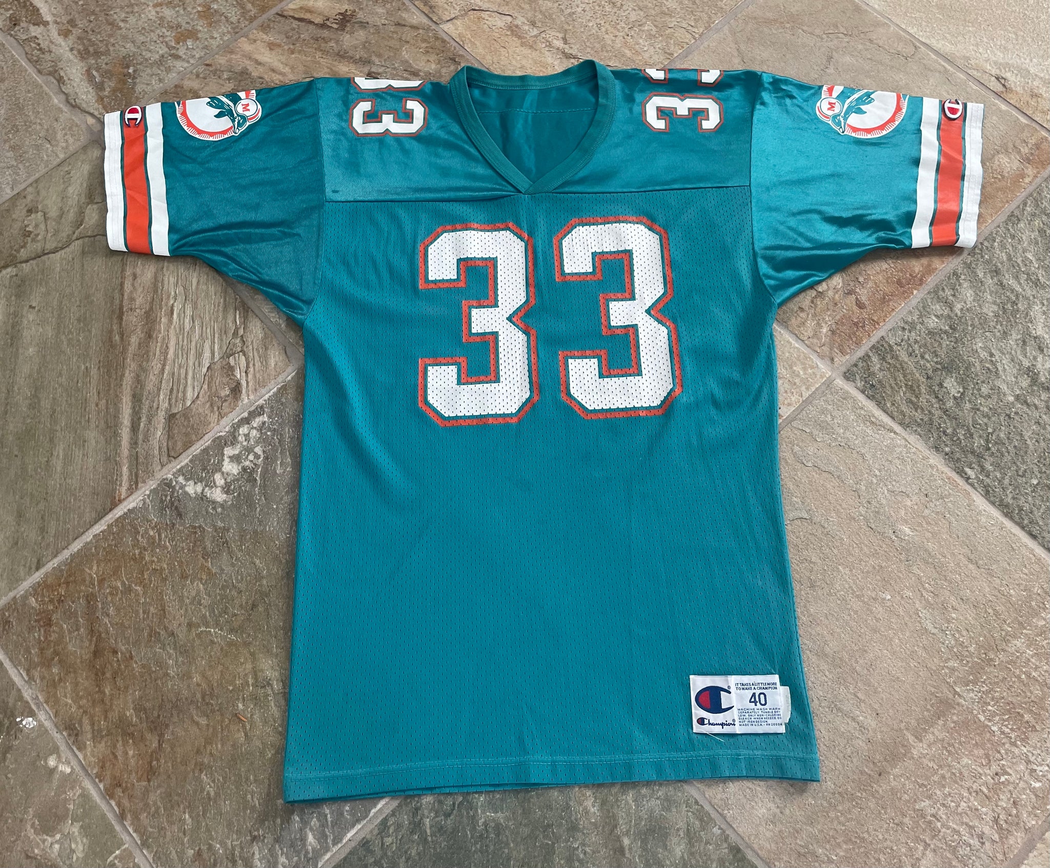 90s Miami Dolphins Jersey NFL Football t-shirt Medium - The