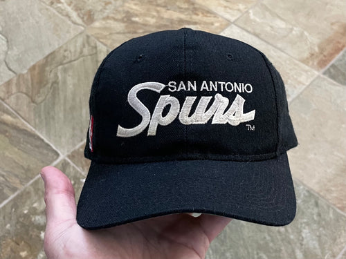 Vintage San Antonio Spurs Sports Specialties Script Snapback Basketball Hat