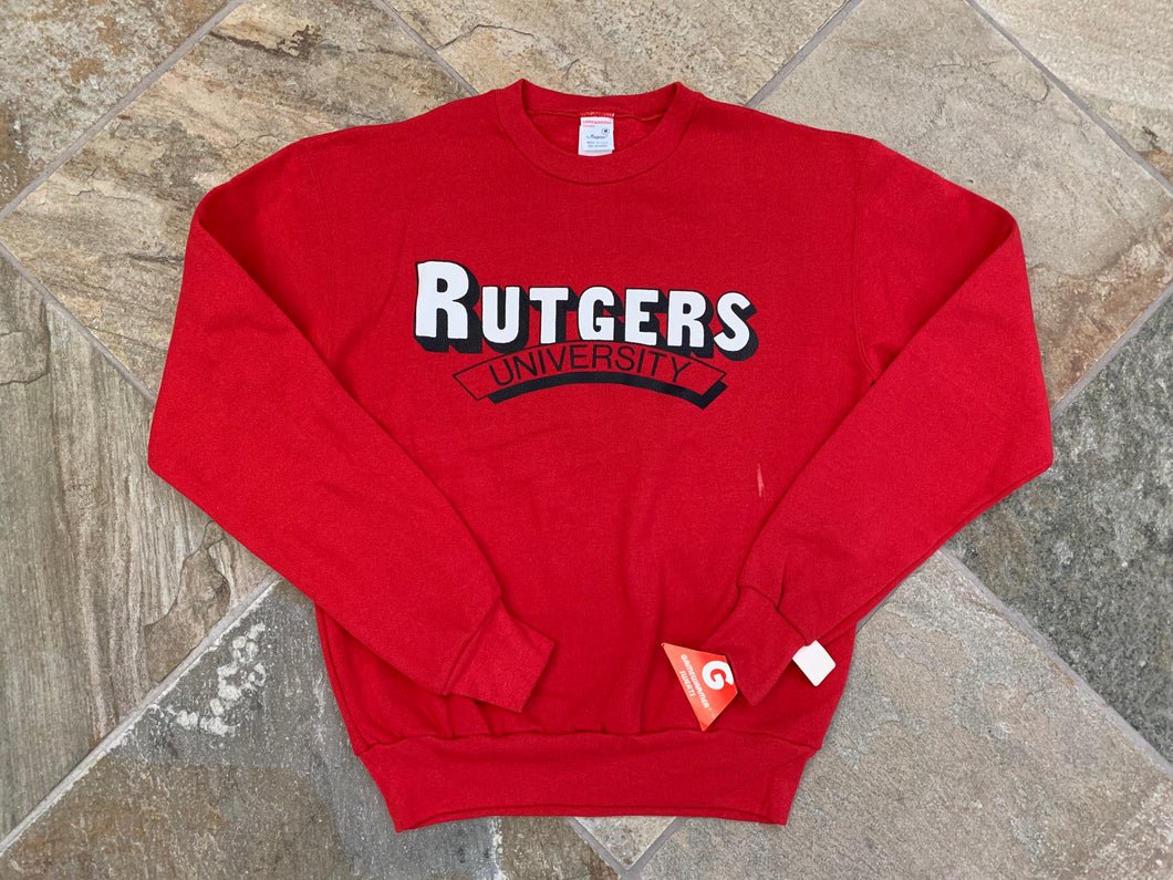 Vintage Rutgers Scarlet Knights College Sweatshirt, Size Medium