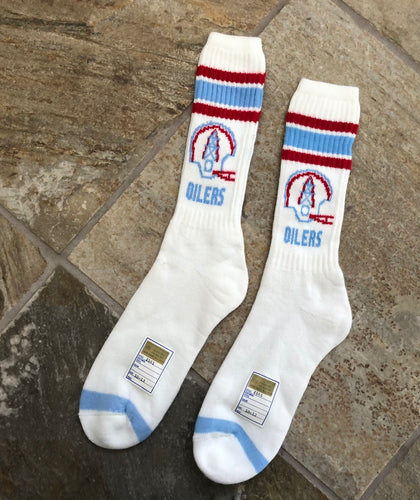 Vintage Houston Oilers NFL Football Tube Socks ###