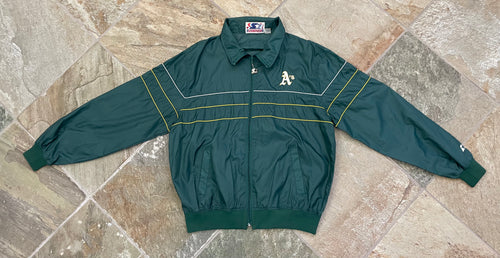 Vintage Oakland Athletics Starter Windbreaker Baseball Jacket, Size XL