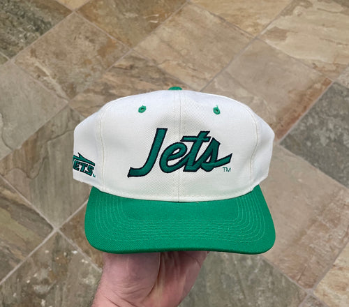 Vintage New York Jets Sports Specialties Script Snapback Football Hat