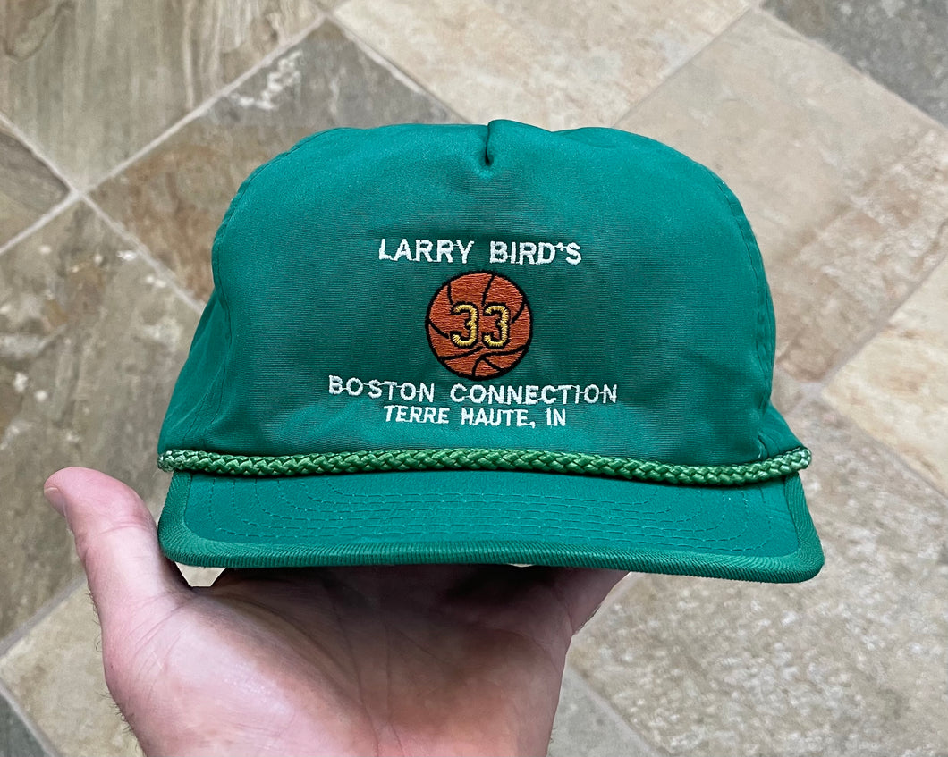 Vintage Larry Bird’s Boston Connection Hotel Zip Basketball Hat