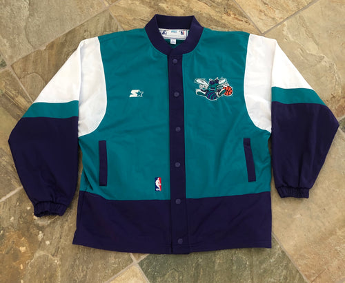 Vintage Charlotte Hornets Starter Warm Up Basketball Jacket, Size Large