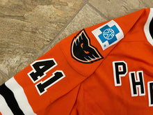 Load image into Gallery viewer, Lehigh Valley Phantoms Anthony Stolarz CCM Game Worn Hockey Jersey, Size 60