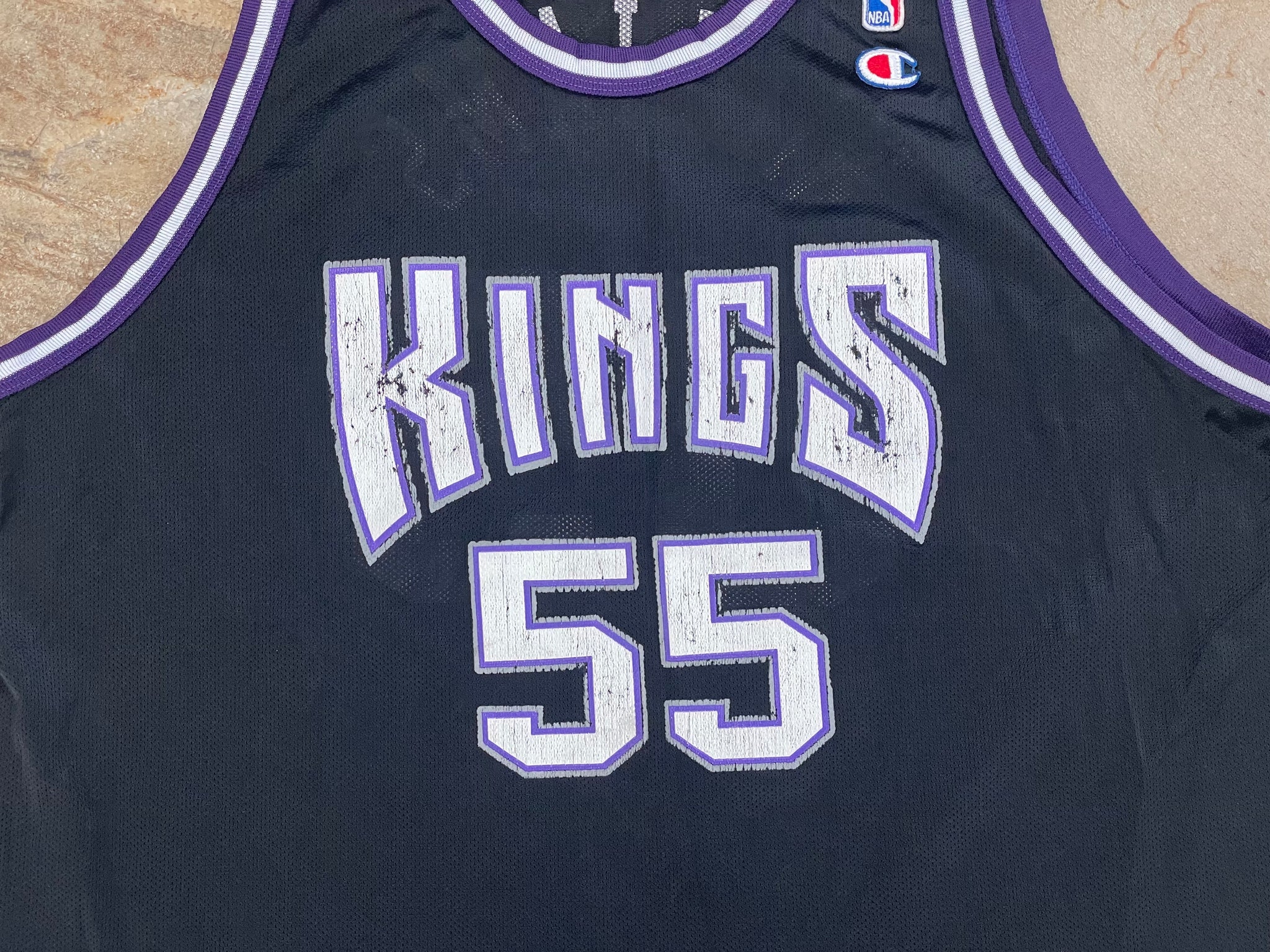 90 Vintage Sacramento Kings Jersey XL 48 Jason Williams White