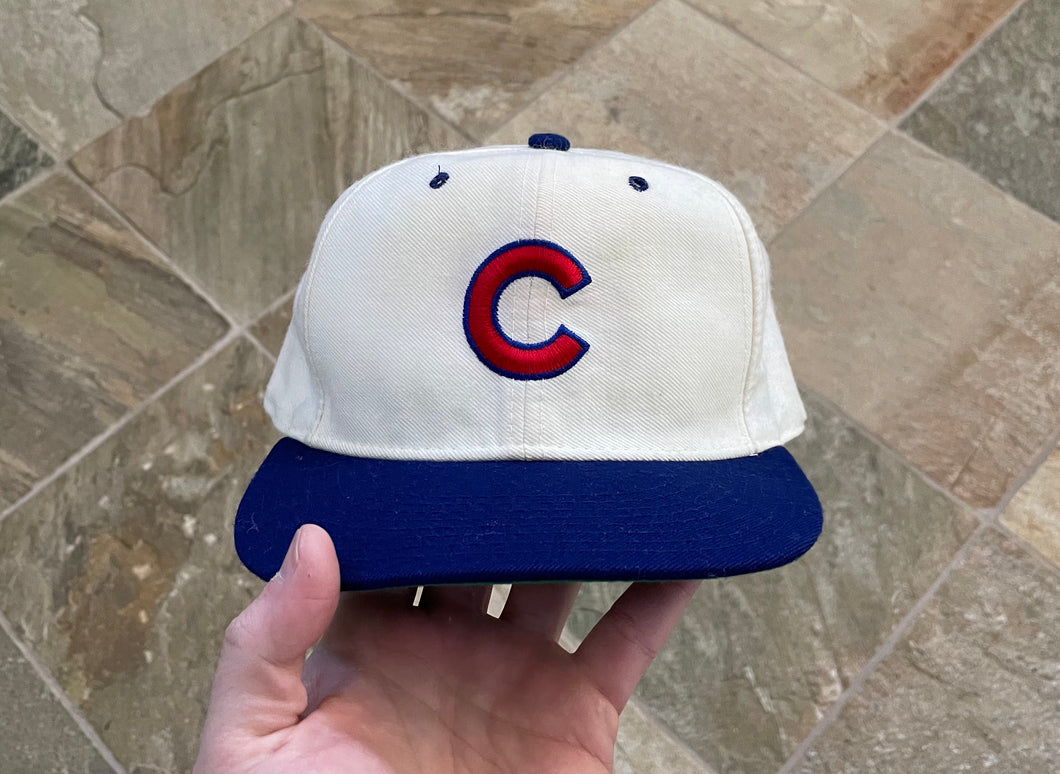 Vintage Chicago Cubs New Era Pro Fitted Baseball Hat, Size 7 5/8