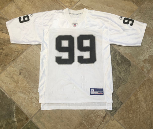 Vintage Oakland Raiders Warren Sapp Reebok Football Jersey, Size Medium