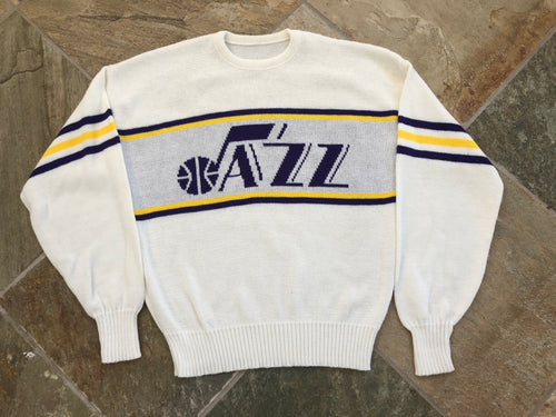Vintage Utah Jazz Cliff Engle NBA Basketball Sweater, Size Medium