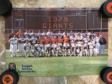 Load image into Gallery viewer, Vintage San Francisco Giants 1979 Baseball Team Poster