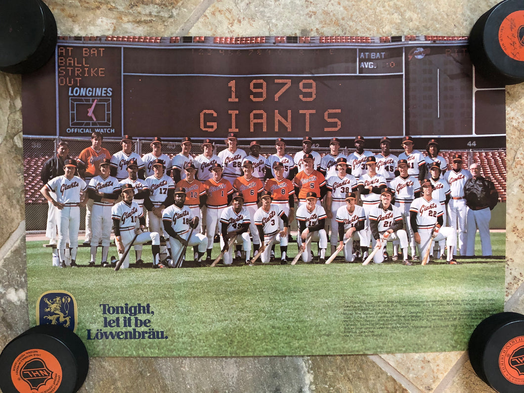 Vintage San Francisco Giants 1979 Baseball Team Poster
