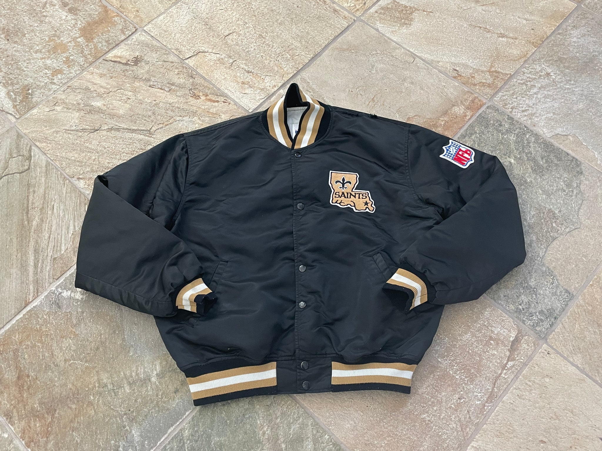 New Orleans Saints vintage satin Starter jacket