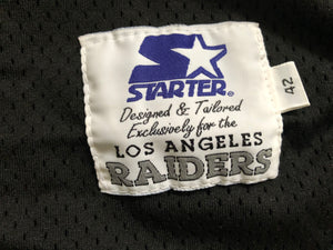 Vintage Los Angeles Raiders Jeff Gossett Game Worn Team Issued Stater Football Jersey