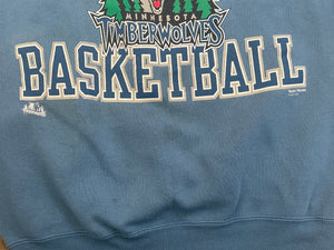 Vintage Minnesota Timberwolves Basektball Sweatshirt, Size Medium