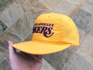 Vintage Los Angeles Lakers Sports Specialties Script SnapBack Basketball Hat