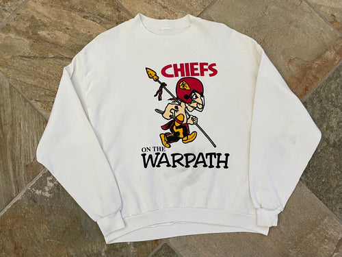 Vintage Kansas City Chiefs Football Sweatshirt, Size Large