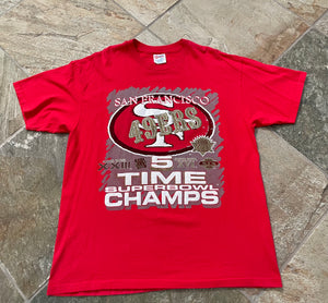 Vintage San Francisco 49ers Super Bowl Football Tshirt, Size XL