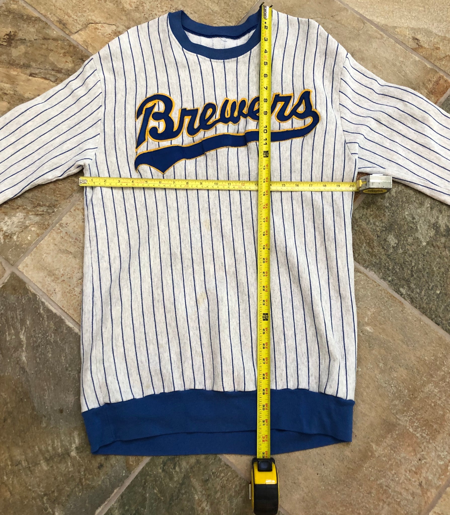 brewers striped jersey
