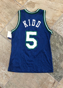 Vintage Dallas Mavericks Jason Kidd Champion Basketball Jersey, Size 36, Small