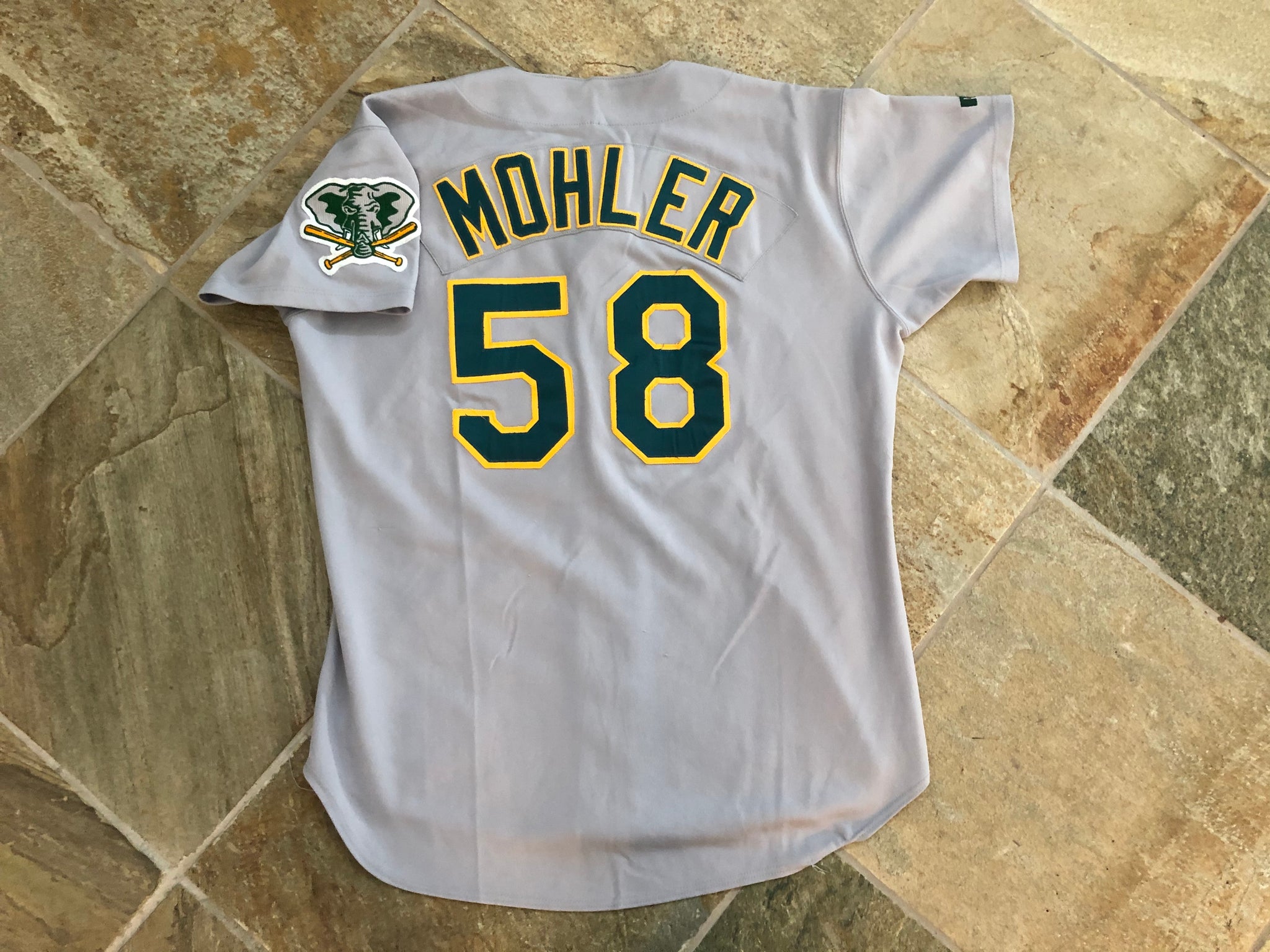 Vintage Oakland Athletics Game Worn Mike Mohler Russell Athletic Baseb –  Stuck In The 90s Sports