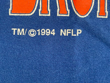 Load image into Gallery viewer, Vintage Denver Broncos Logo Athletic Sharktooth Football Tshirt, Size Large
