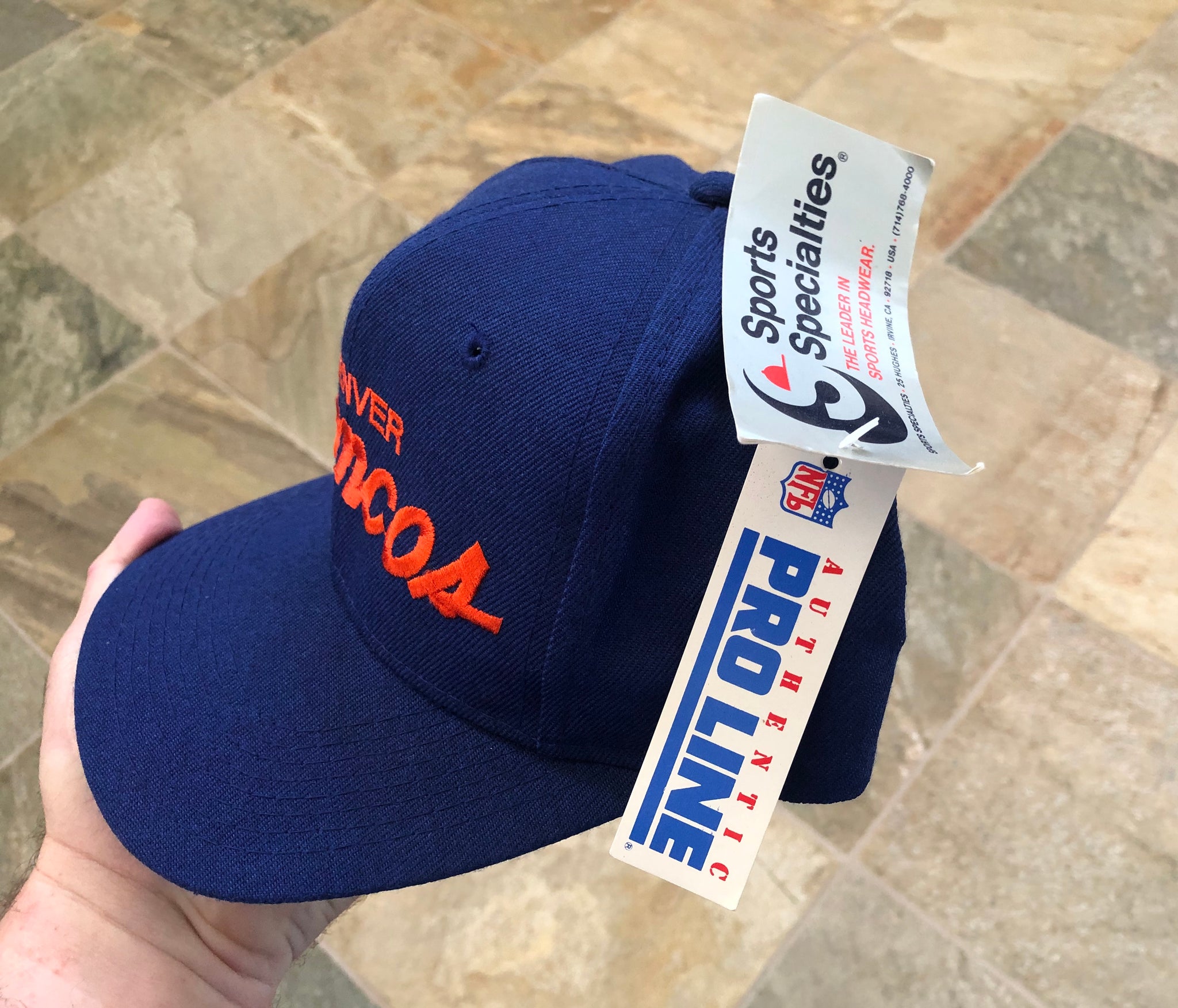 Vintage Denver Broncos Script Wool Snapback Hat