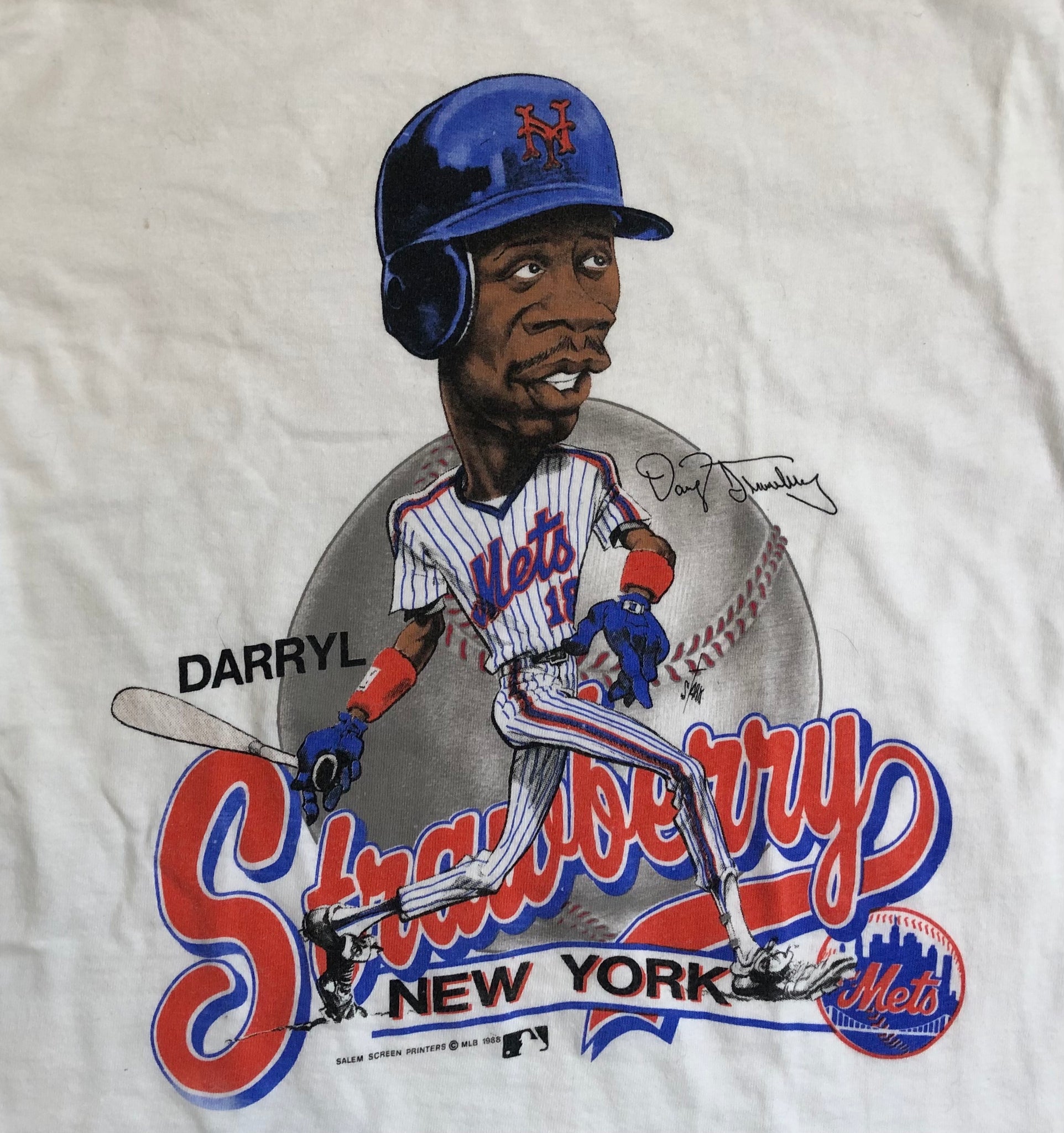 80s Vintage New York Mets 1988 MLB Baseball T-Shirt - Small