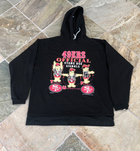 Vintage San Francisco 49ers Flintstones Football Sweatshirt, Size XL