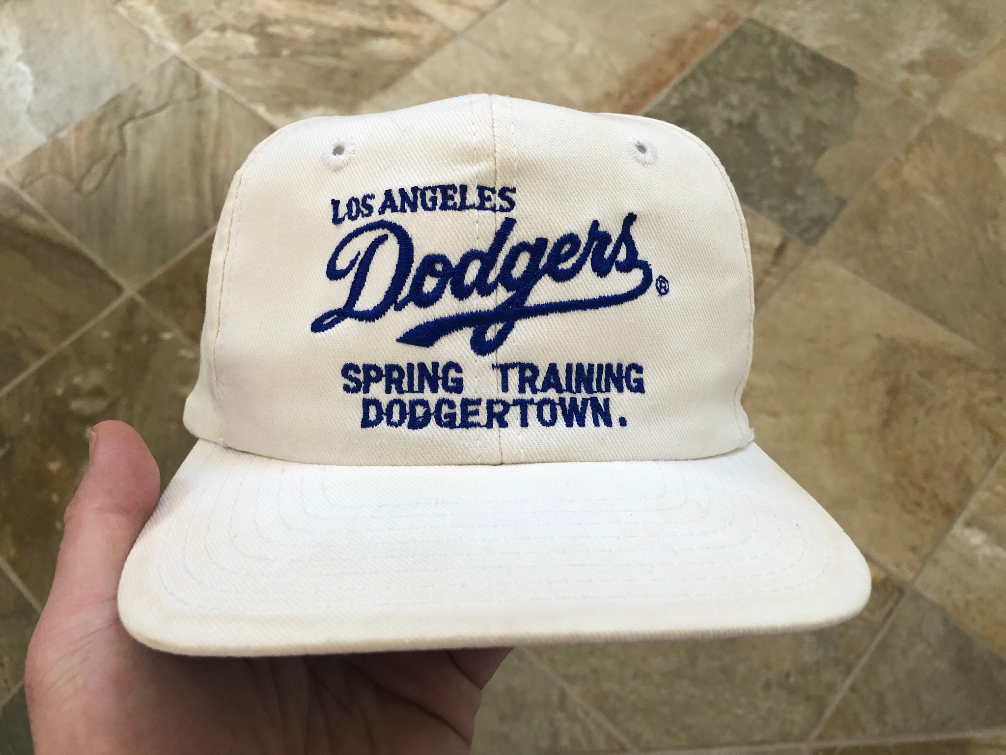 Los Angeles Dodgers Vintage Twins Enterprise Big Logo Snapback Cap
