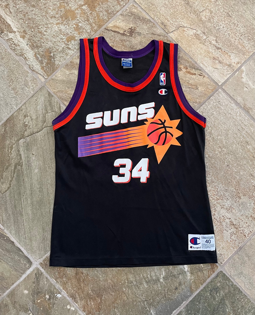 Vintage Phoenix Suns Antonio McDyess Champion Basketball Jersey, Size 40, Medium