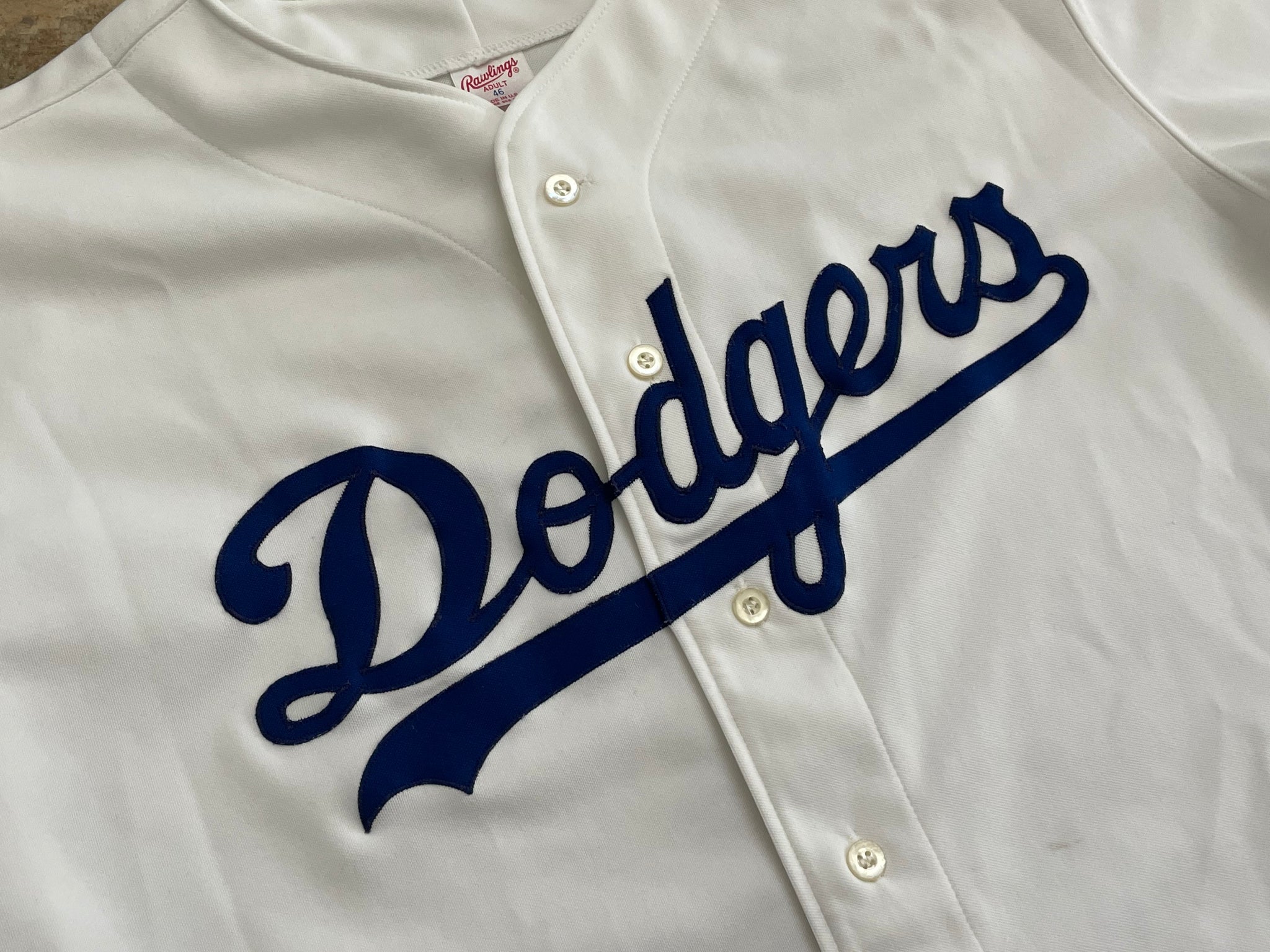 Vintage Los Angeles Dodgers Rawlings Baseball Jersey, Size 46, XL