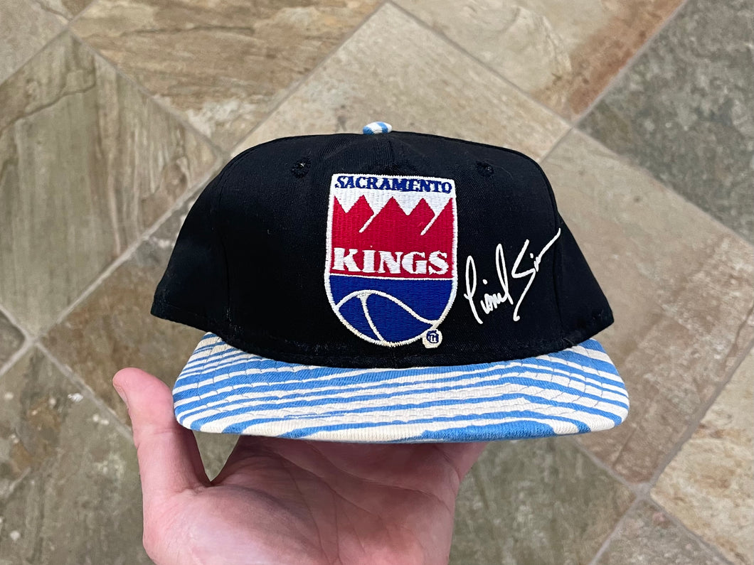 Vintage Sacramento Kings Lionel Simmons Zubaz AJD Snapback Basketball Hat