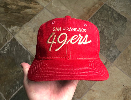 Vintage San Francisco 49ers Sports Specialties Script Snapback Football Hat