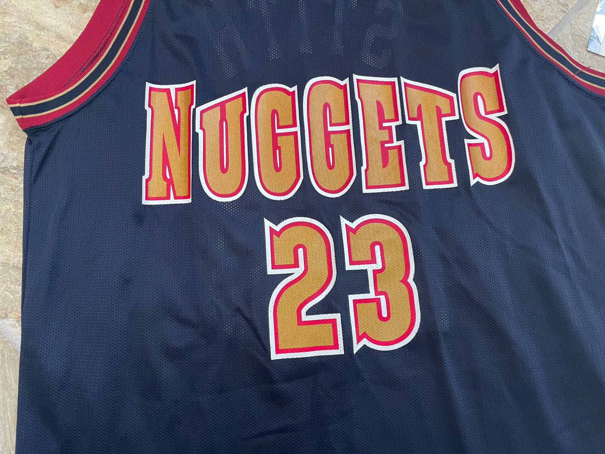 Vintage Denver Nuggets Bryant Stith Champion Basketball Jersey
