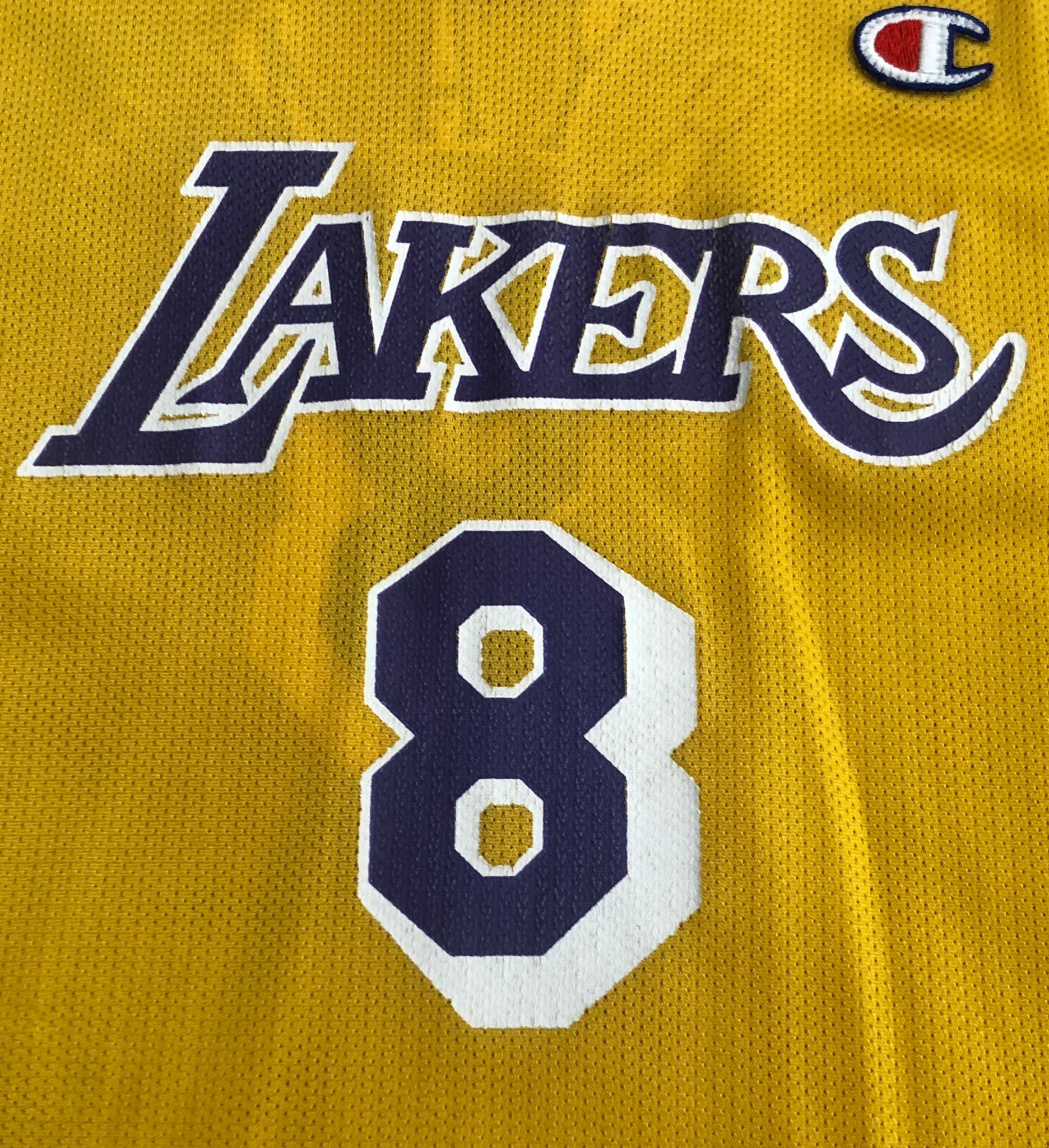 90s Vintage Reebok Kobe Bryant Rookie #8 White Lakers Jersey L