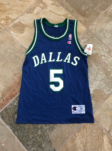Vintage Dallas Mavericks Jason Kidd Champion Basketball Jersey, Size 36, Small
