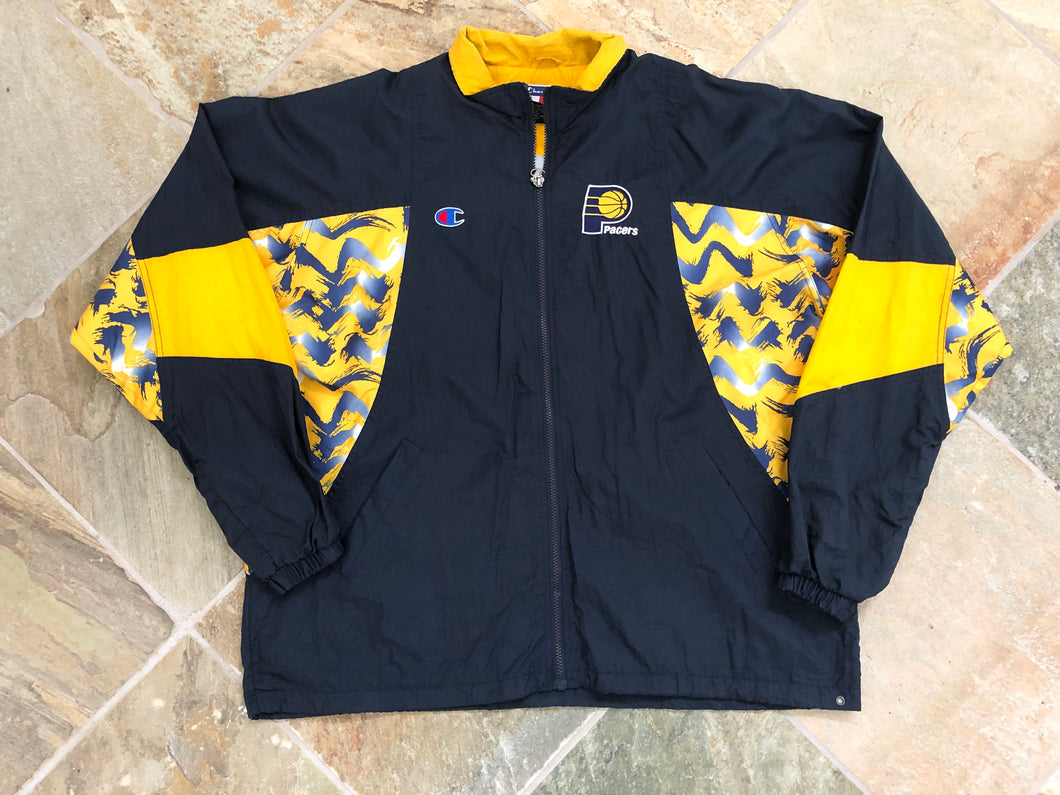 Vintage Indiana Pacers Champion Warm Up Basketball Jacket, Size XL