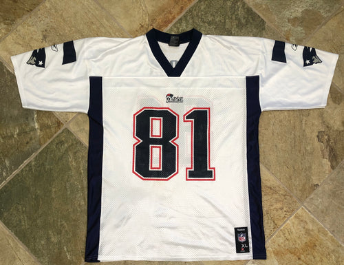 Vintage New England Patriots Randy Moss Reebok Football Jersey, Size XL