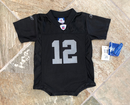 Vintage Oakland Raiders Reebok Rich Gannon Youth Onsie Football Jersey, Size 12-18 Months