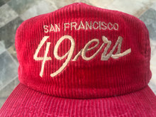 Load image into Gallery viewer, Vintage San Francisco 49ers Sports Specialties Corduroy Script Snapback Strapback Football Hat