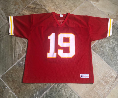 Vintage Kansas City Chiefs Joe Montana Logo 7 Football Jersey, Size XL