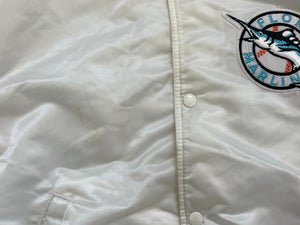 Vintage Florida Marlins Starter Satin Baseball Jacket, Size Medium