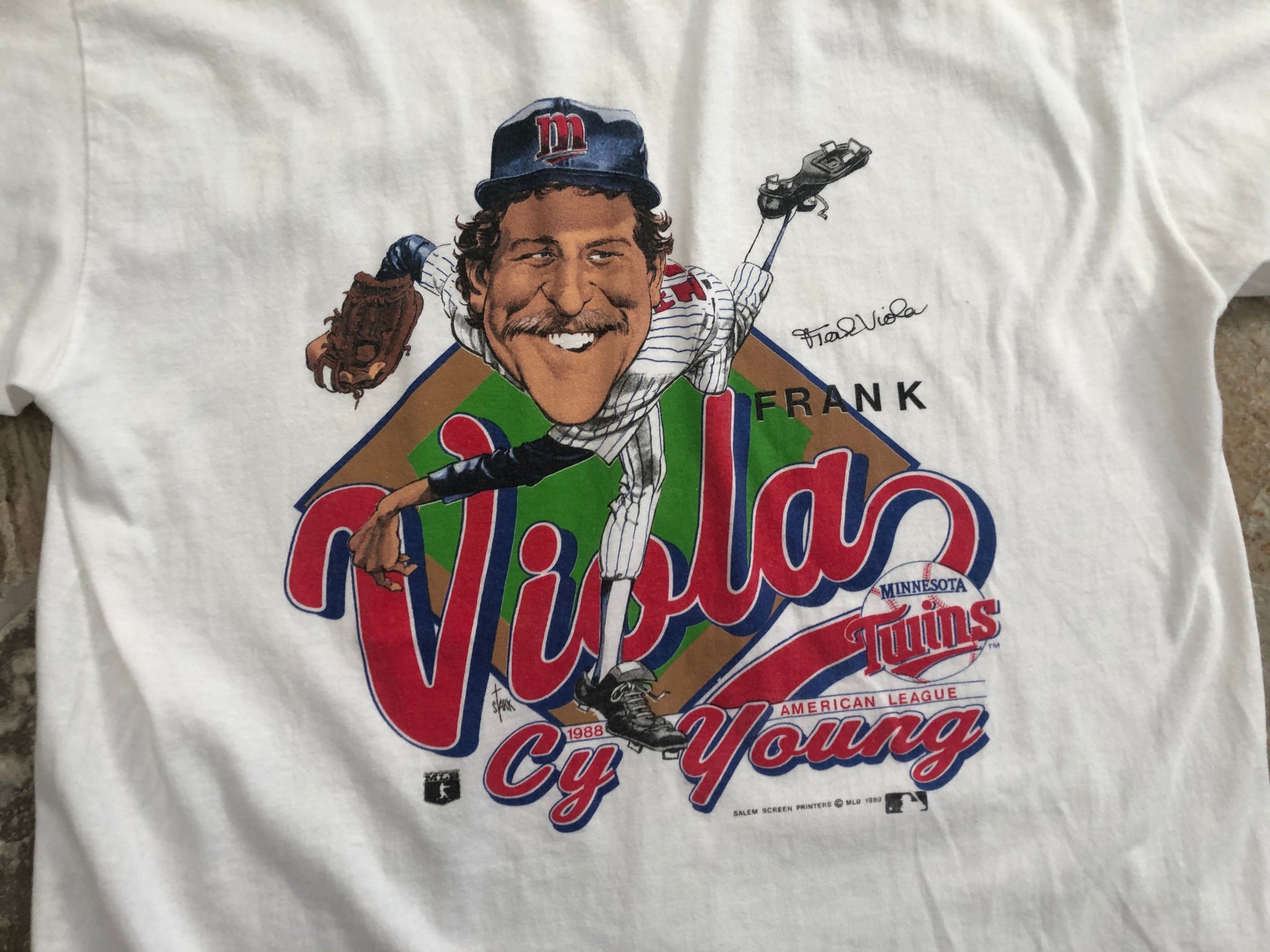 Vintage Minnesota Twins Frank Viola Salem Sportswear Baseball