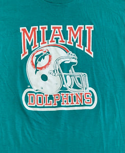 Vintage Miami Dolphins Logo 7 Football Tshirt, Size XL
