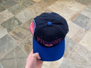 Vintage Detroit Pistons Sports Specialties Laser Snapback Basketball Hat