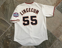 Load image into Gallery viewer, San Francisco Giants Tim Lincecum World Series Majestic Baseball Jersey, Size Large